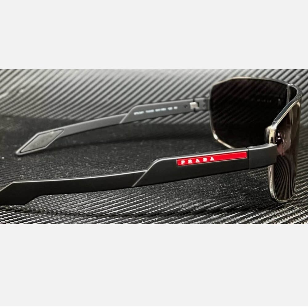 Prada Men's Gunmetal Grey Sunglasses - Picture 4 of 4